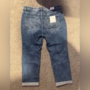 Lovervet Boyfriend Fit Cropped Distressed Jeans - Plus Size 20W NWT